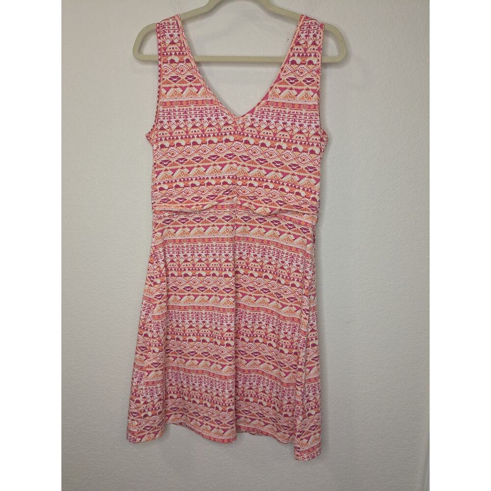 Title Nine Breeze Athletic Sleeveless Midi Dress Pink Orange Womens Size Medium - Picture 6 of 7